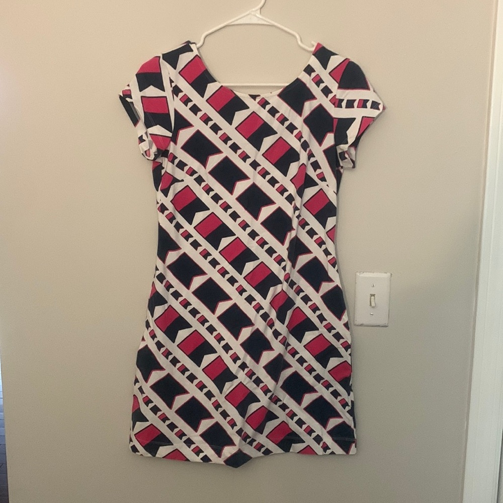Women’s Mahi Gold Flag pattern dress